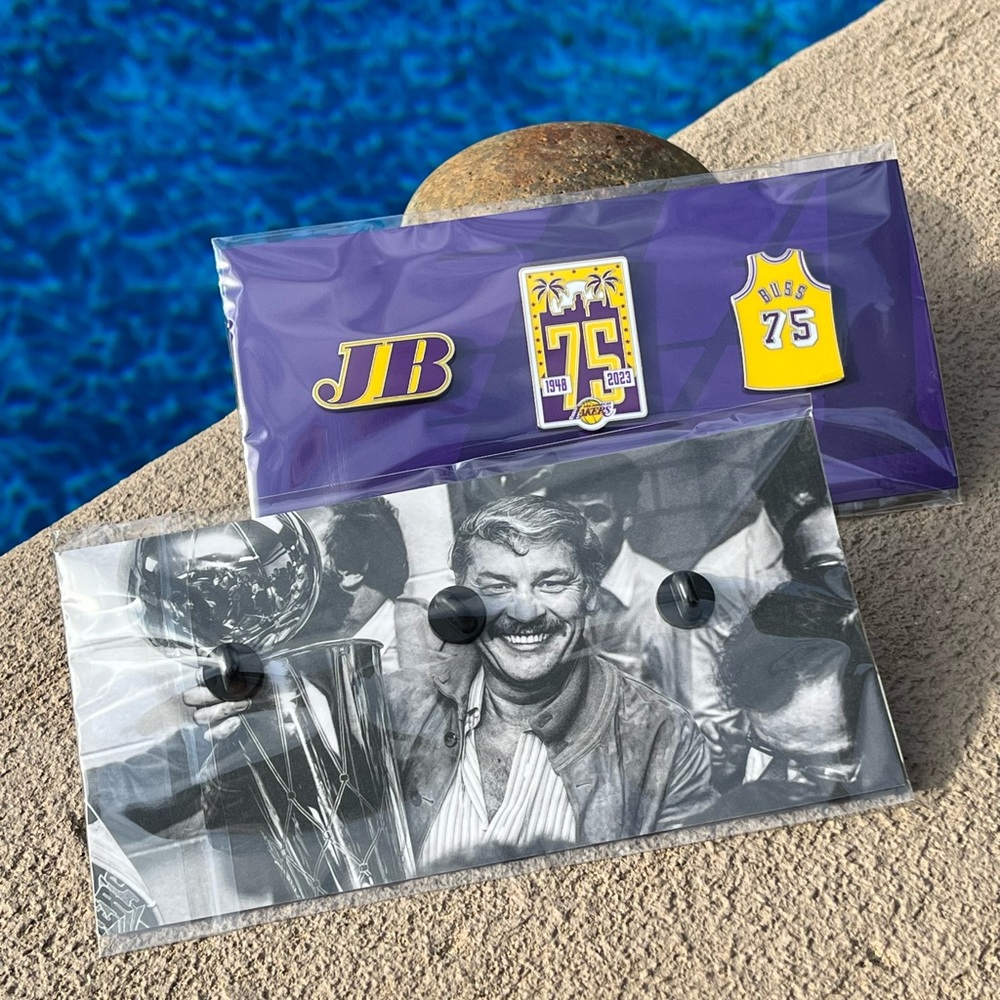 Los Angeles Lakers Jerry Buss Pin Set